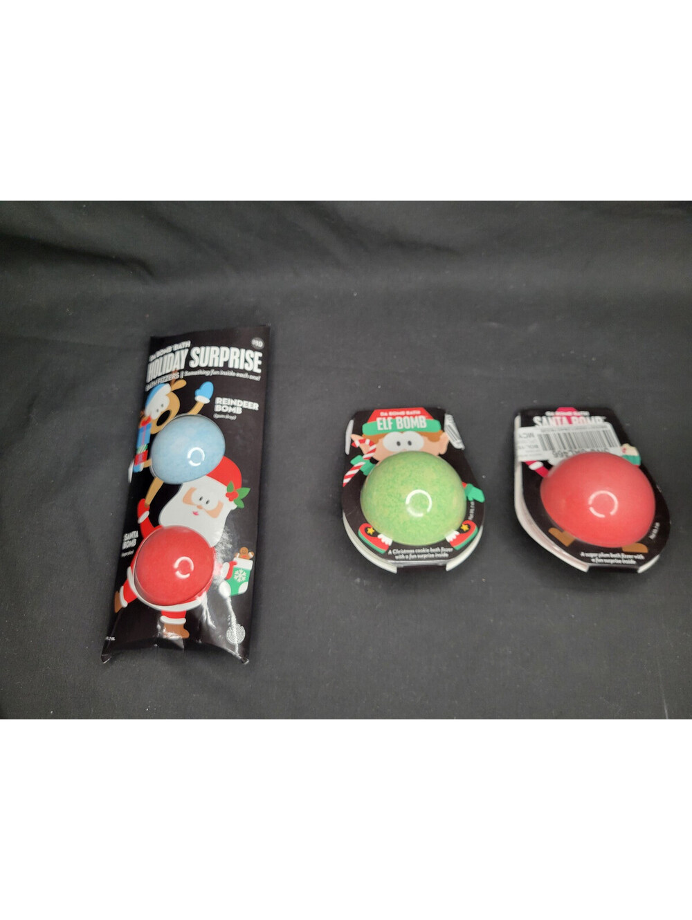 Da Bomb Bath Holiday Surprise Bath Fizzers Gum Drop Sugar Plum Christmas Cookies